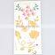 OEM custom gold foil flash tattoo waterproof temporary tattoo sticker long lasting body tattoo sticker supplier