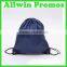 Gift Blank Custom Printed Black Drawstring Bags Personalized