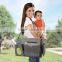 Multifunctional Diaper Bag With Exterior Wipe Pocket And Insulated Bottle Holder