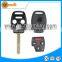 Key covers wholesale 3+1 button for remote key blank for key cover case with key fobs with chip groove for Honda accord