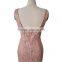 Deep v nack iron beads long tube sex women party dress