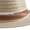 hot sale fashion simple paper straw panama fedora hats