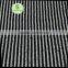 Nice black white stripe 100 polyester CD jacquard hacci coarser sweater fabric from China