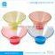 Honey comb shape acrylic plastic Clear salad bowl