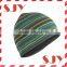 100% cotton custom striped wholesale adult knit hats