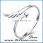 Hot new fashion elegant jewelry women charms gold silver ring 925