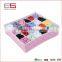 Collapsible storage organizer order box with 24 compartments