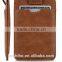 Oem Simple Genuine Vintage Leather Slim money clip RFID Card Holder