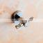 bathroom accessory with brass fancy single robe hook for shower rail.