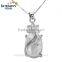 cheap wholesale factory price classical silver plated sea shell oyster pendant necklace pearl