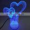 5V 1A 3D Transparent Arcylic Material LED Night Light
