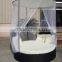 Round Wicker Daybed With Mosquito Net Aluminum Frame