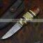 Doshower wooden gift with damascus knife of penknife knife