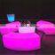 color change waterproof plastic Led Sofa Bench with remote control
