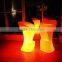 Bar chair wedding activities be riotous with colour Outdoor Plastic Led Stools/Led Furniture Fashion Bar Stool Led Bar Stool