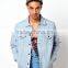 High quality denim jacket men down coat denim jacket(LOTJ226)