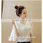 Fashion Sweet Teen Girl Chiffon Blouses Flare Sleeve Loose Blouses