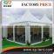 2012 White garden pagoda 6x6m pinnacle tent with pvc window