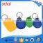 MDK19 iso14443a 13.56mhz colorful ABS smart rfid keyfob with metal ring ntag213 chip