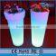 outdoor/indoor waterproof rgb color changing illuminated solar lighted up plant pots