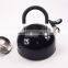 Black Color Stainless Steel Whistling Kettle Whistle With Plastic Handle