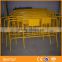 pvc coated crowded control safty barrier in clear yellow color(ISO 9001)