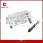 BBQ grill topper with stainless steel roasting chicken rack