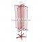 High quality light duty 4-side floor grid rotating display rack