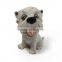 Lovely Resin White Dog Statue