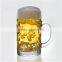 1000ml Craft Brews Clear Lager glass Stein Mug