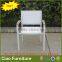 white wedding garden chairs white fabric garden plastic PE rattan chairs
