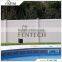 Fentech White Flat-Top Full Privacy Vinyl Fence