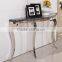 Modern Console table made of stainless steel and marble