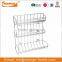 Chrome Plating Metal Wire Wall Mounted Bathroom Shelf