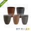 plastic flower pot planter/UV protective wooden type plastic flower pot for home garden decoration