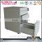 Grey color under desk small 3 drawer mobile metal file cabinet on sale