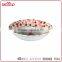 LFGB certificated personlaized roses decorative large melamine party bowl