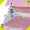 Wholesale kids beautiful wooden dollhouse miniatures fashion baby wooden dollhouse toy W06A030