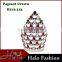 Crystal Fashion Wedding Crowns Headband In Green And Red Color