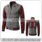 Custom cheap bottons up black men baseball jacket