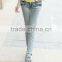 2016 new style fashion women stained jogger jeans