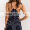 summer beach sexy dress sleeveless stripe design fashion 2016 dress
