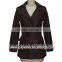 2014 long leather jacket for women wholesale