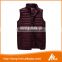 European style wholesale winter outdoor ultra light men goose down vest