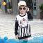 Best selling products long sleeve winter cartoon printing kids t-shirt striped cheap custom hoodies wholesale