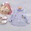 S33434W Girls Blouse Cotton Lace Cartoon embroidered Girl Blouse