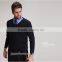 Juqian WOOL /POLYESTER Mixed Round Neck Black Mens Security Uniform Pullover Security Sweater