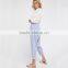 Comfy all cotton drop crotch fit easy drawstring waist womens harem pants