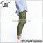 Womens Washed Khaki Green Cargo Pants Work Pants for Ladies