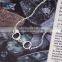 New Fashion Necklace Handcuffs Connector Link Cable Chain Antique Silver 43.5cm long